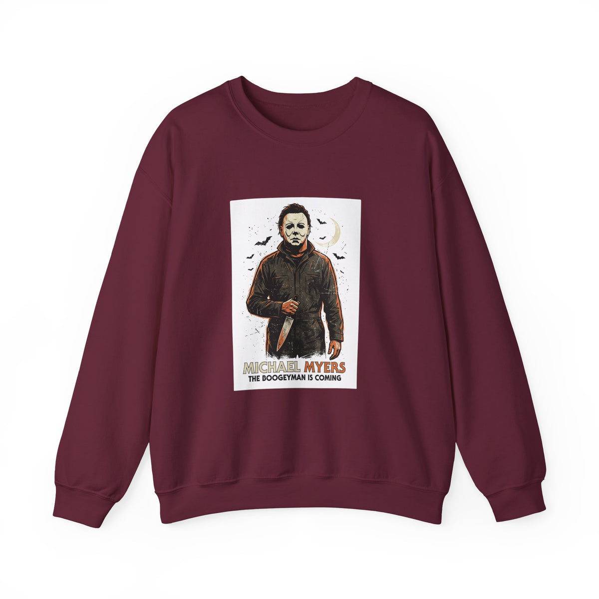 Michael Myers Crewneck Sweatshirt — The Boogeyman Is Coming Halloween Pullover