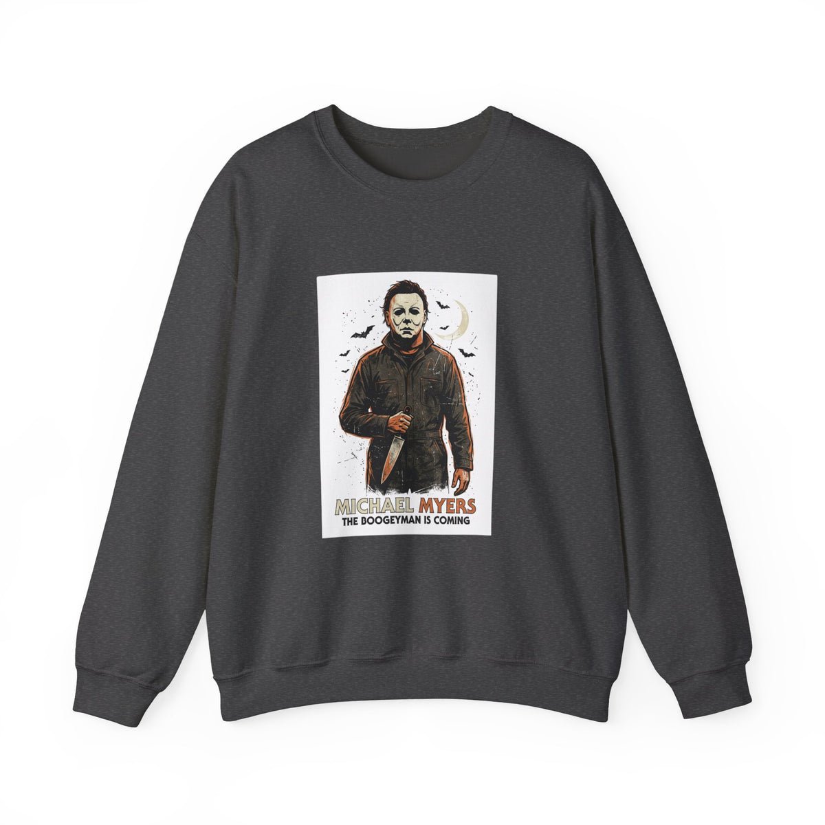 Michael Myers Crewneck Sweatshirt — The Boogeyman Is Coming Halloween Pullover