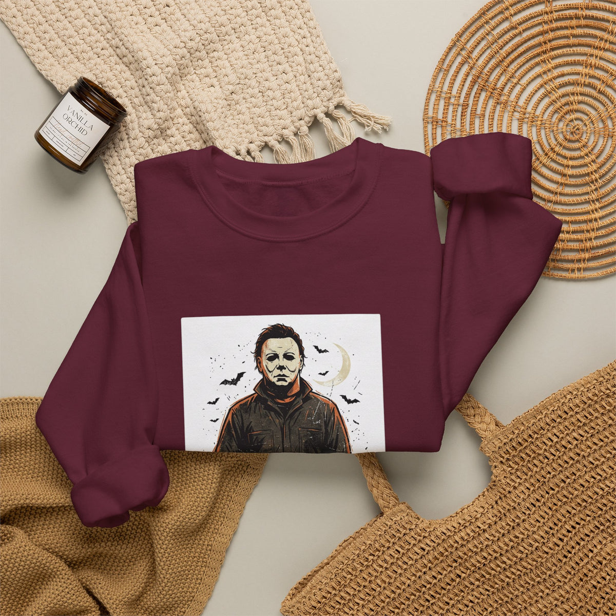 Michael Myers Crewneck Sweatshirt — The Boogeyman Is Coming Halloween Pullover