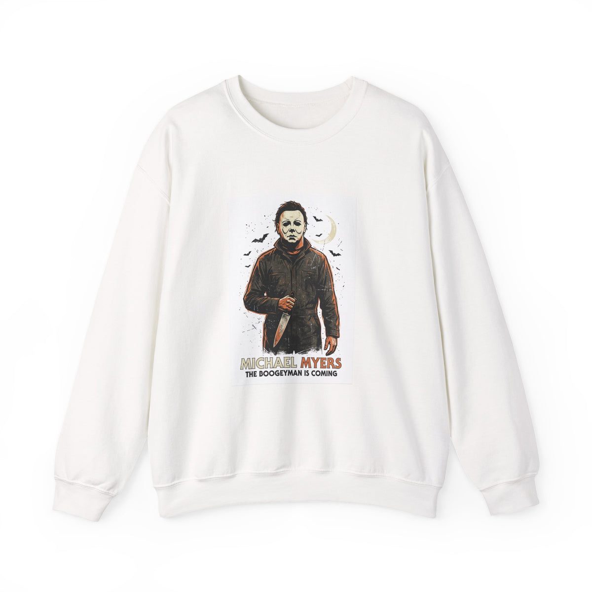 Michael Myers Crewneck Sweatshirt — The Boogeyman Is Coming Halloween Pullover