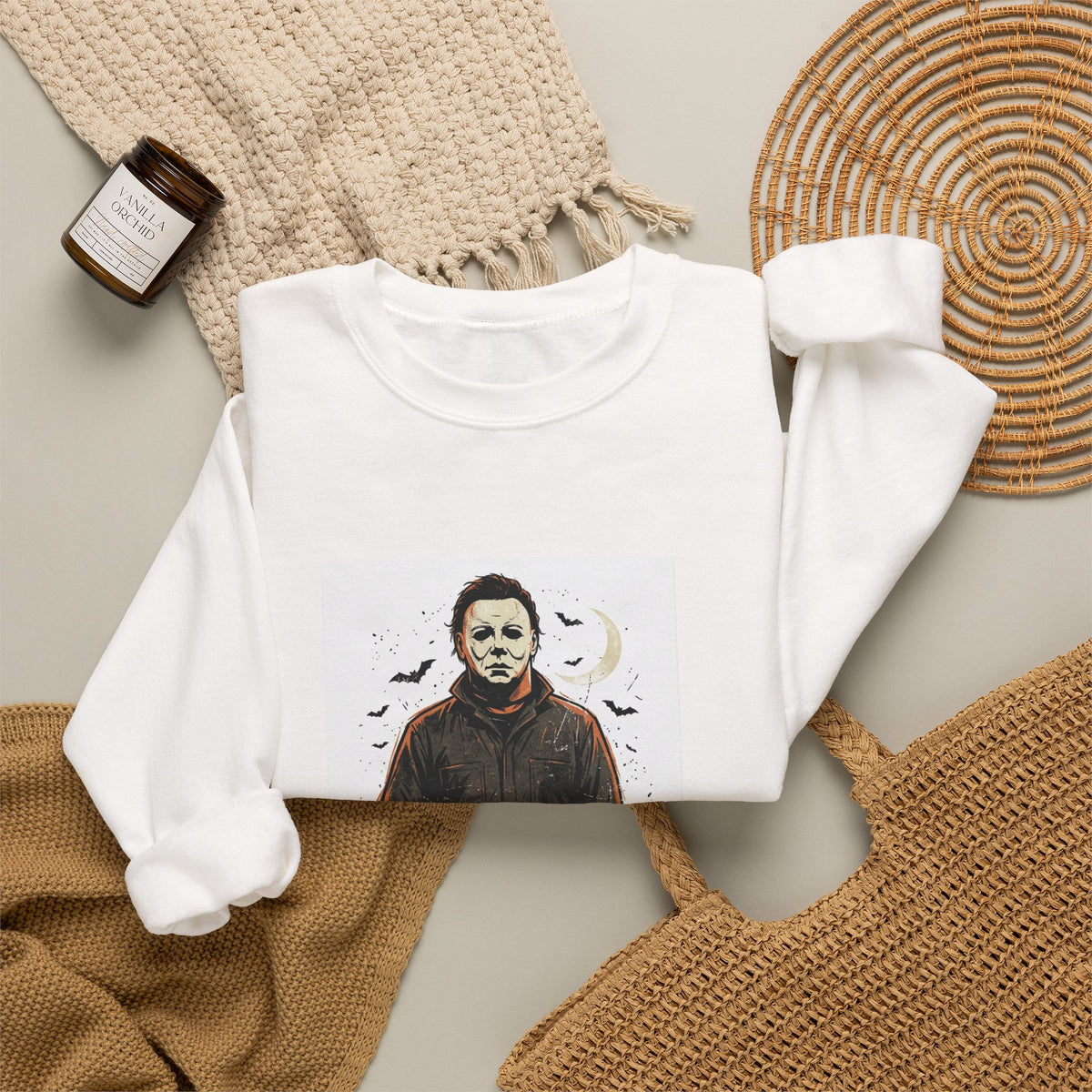 Michael Myers Crewneck Sweatshirt — The Boogeyman Is Coming Halloween Pullover